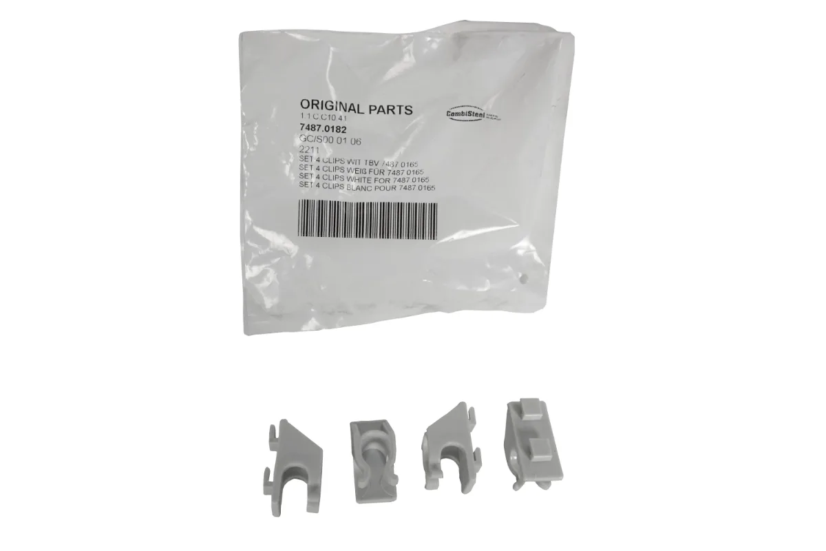 Set 4 Clips Weiß für 7487.0165 Alte Serie · Combisteel 7487.0182