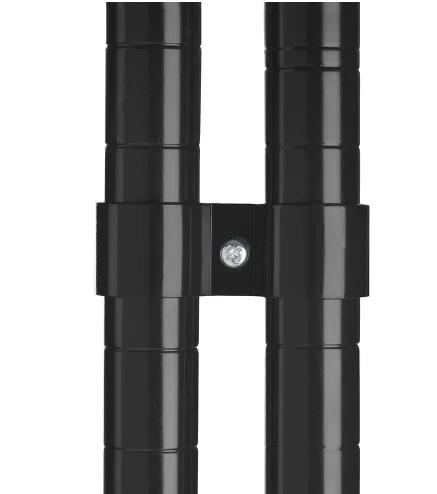 Satz mit 2 Schwarze Halterungen Zum Verbinden Der Regale für 7530.0025-0030-0035-0040 · Combisteel 7530.9005