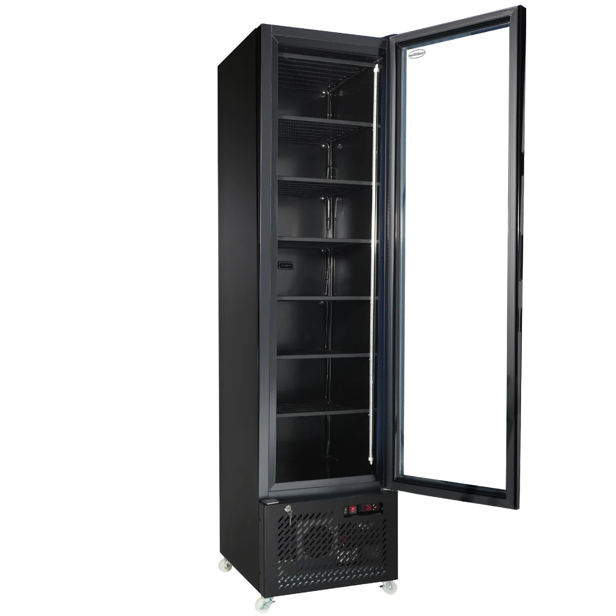 Tiefkühlschrank 1 Glastür Schwarz Nap-250F · Combisteel 7455.1930