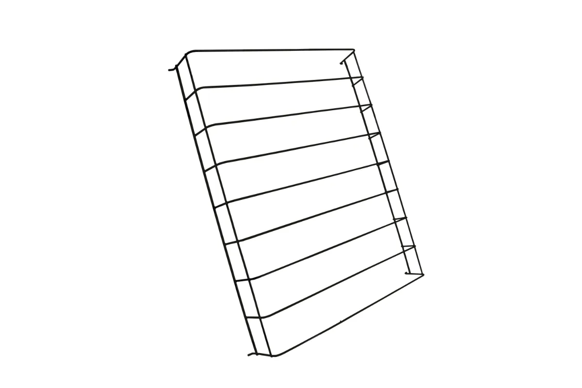 Drahtteiler für Flaschen Schwarz Mitte 7526.0015-0020 · Combisteel 7526.9020