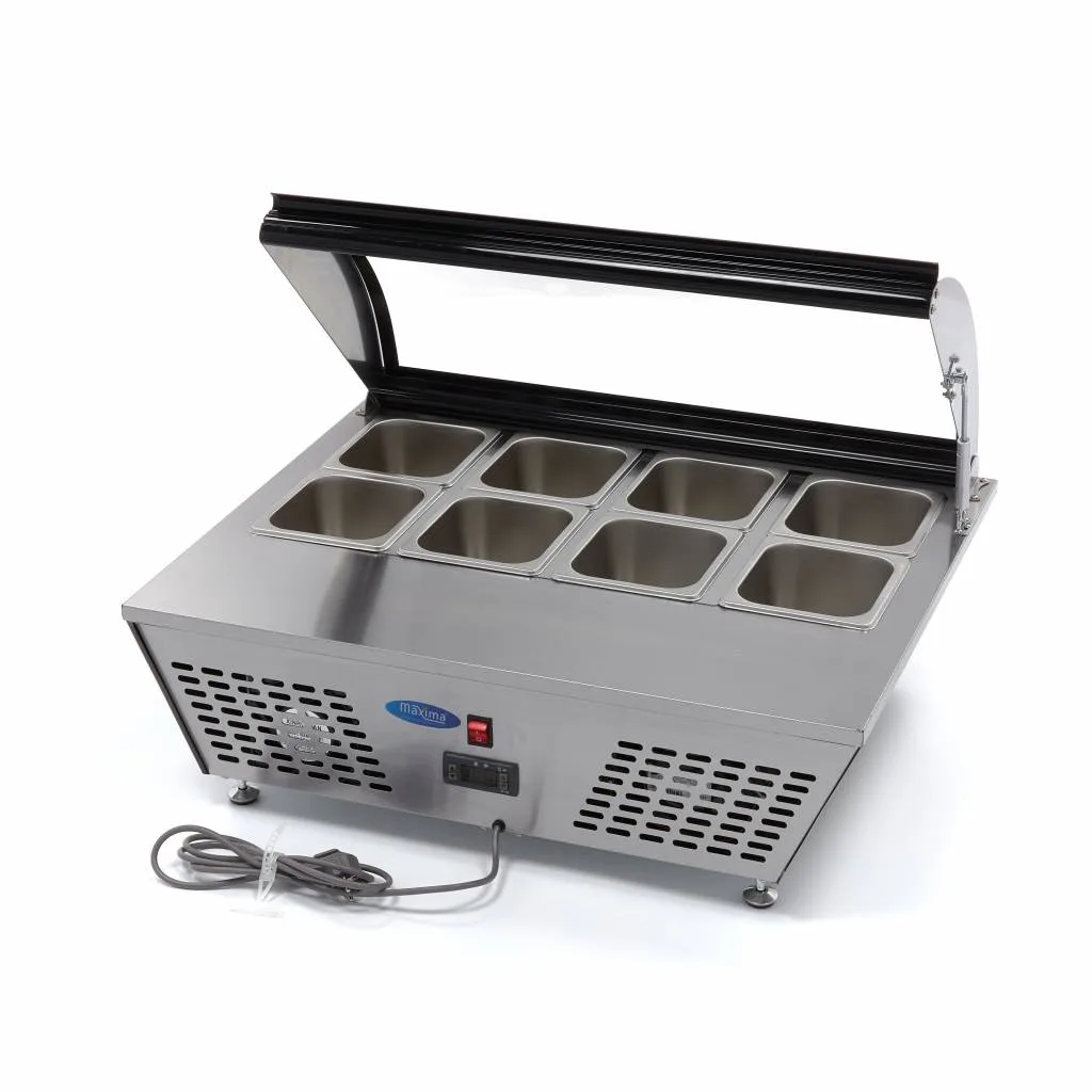 Weitere Ansicht: Saladette · 67 l · inkl. 8 x 1/6 GN · Tischplatte