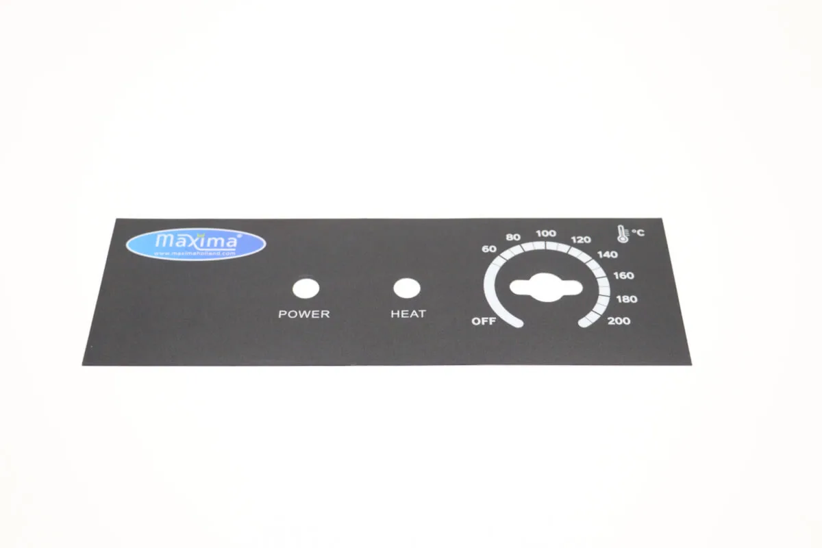 Maxima Fritteuse 6/8L – Bedienfeldaufkleber 09365392