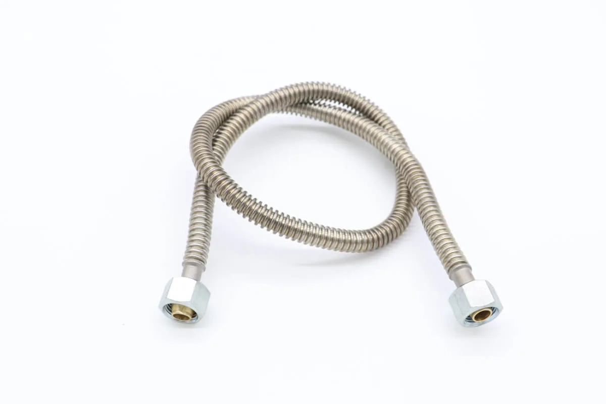 Maxima M600 – RVS geribbelde gasleiding 3/8" X L700mm 09392040