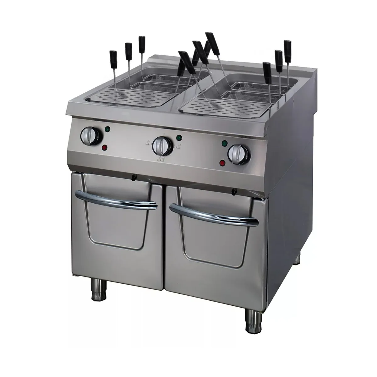 Maxima Premium Nudelkocher · Doppeleinheit · 90 cm Tief · Elektrisch · 400 V