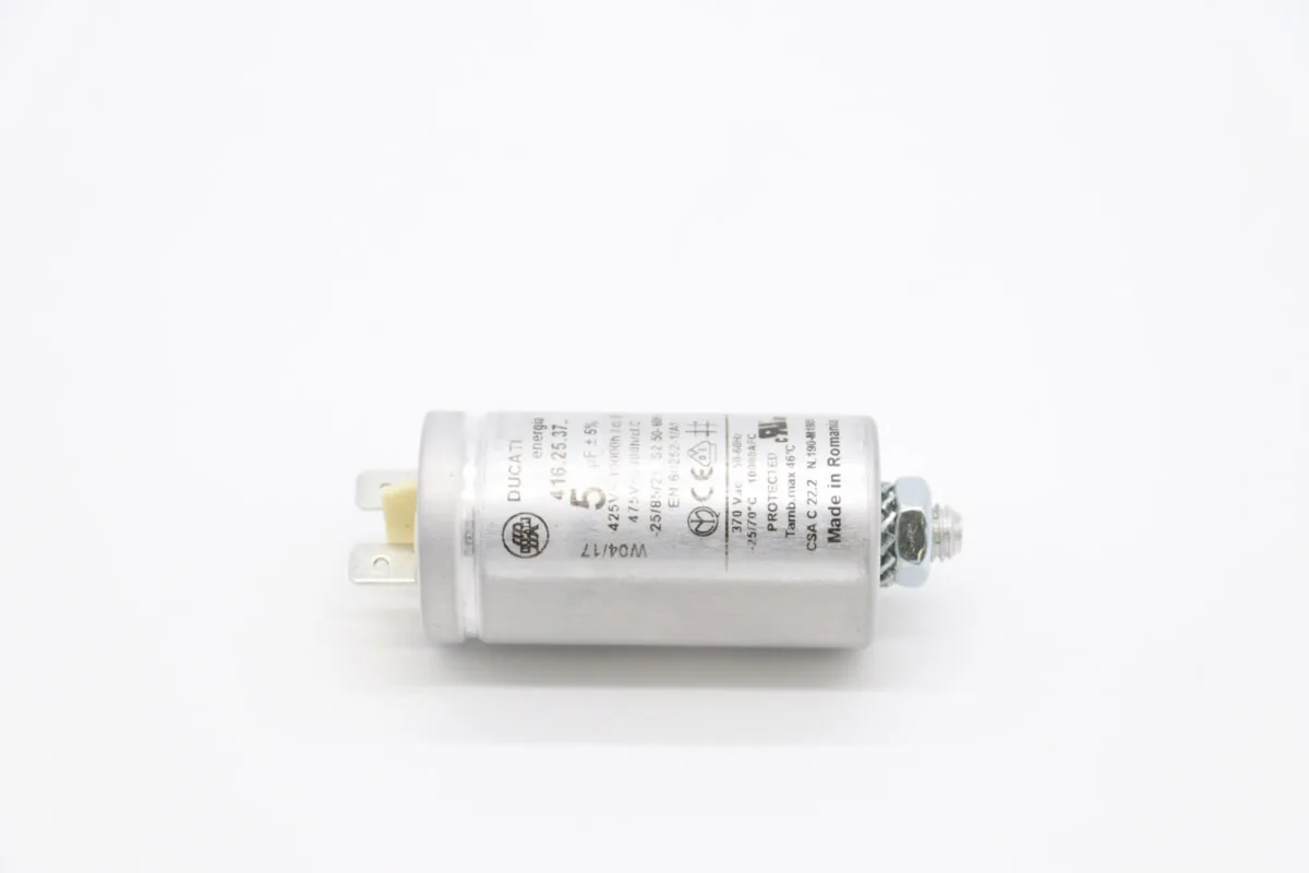 Extra aanzicht: Condensator 5µf voor motor