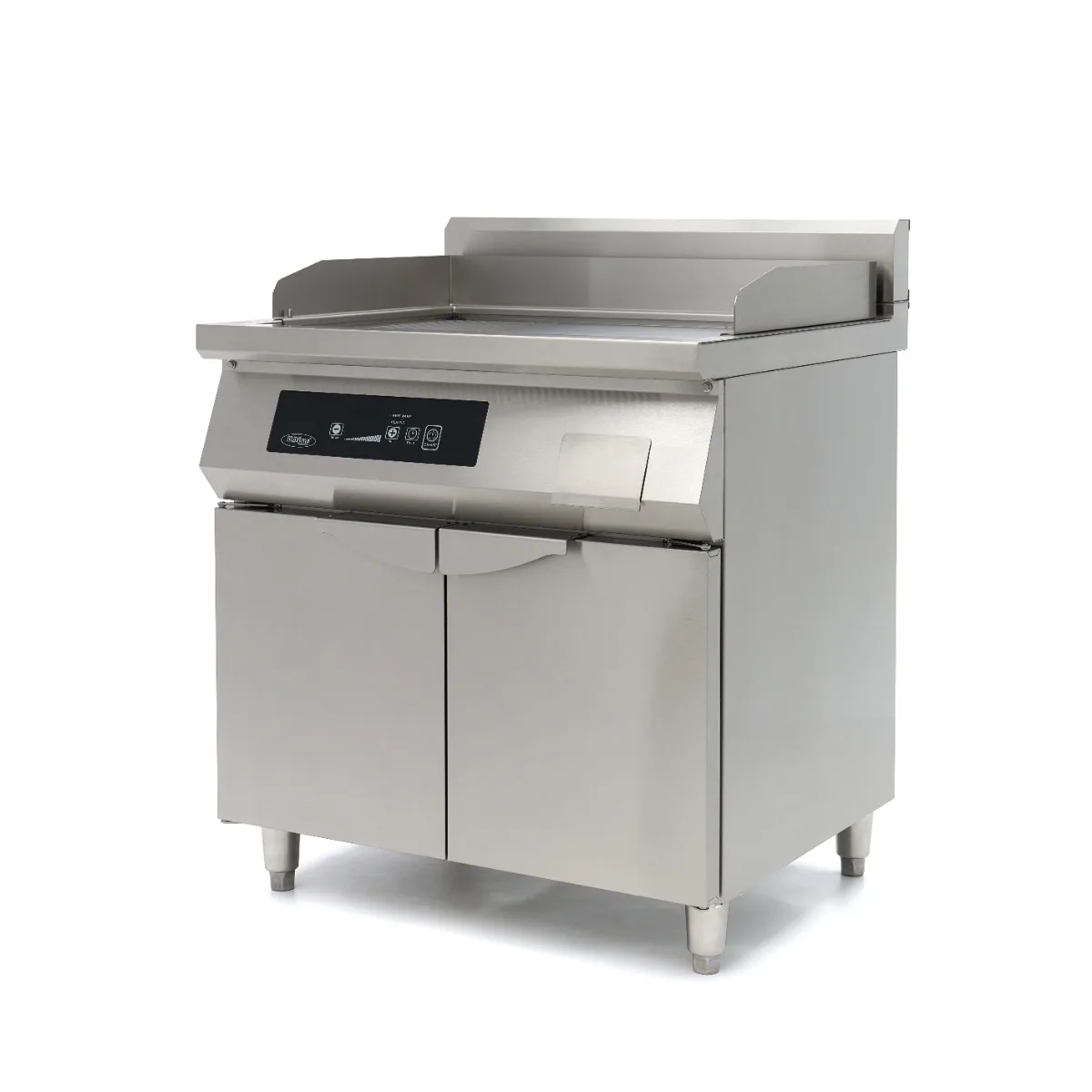 Maxima Induktions-Grillplatte 700 · Glatt & Gerillt · 10.000 W · Doppel · Mit Untergestell
