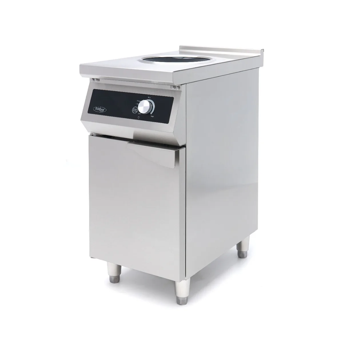 Maxima Induktions-Wokkocher 700 – Ø28cm – 5000W – mit Untergestell