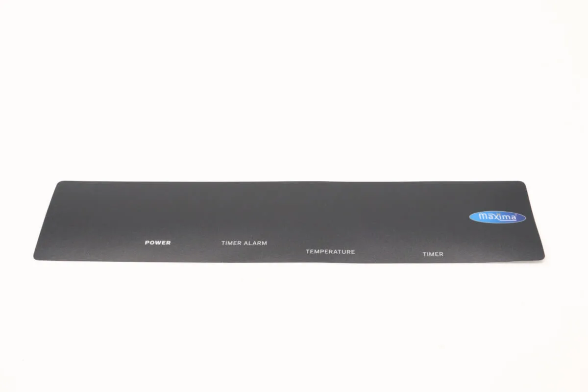 Maxima CONTROL PANEL STICKER – B 09374398