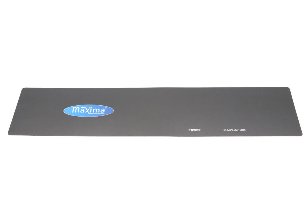 Maxima CONTROL PANEL STICKER – O 09374411