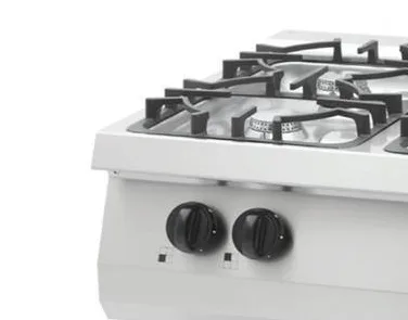 Weitere Ansicht: Heavy Duty Kochfeld · 4 Brenner · Doppeleinheit · 70 cm Tief · 27 kW · Gas