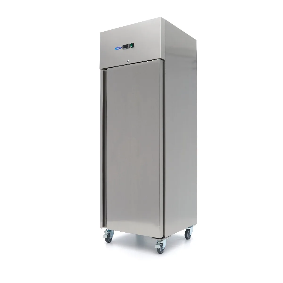 Maxima Kühlschrank · 400 l · 3 Einstellbare Regale · Rostfreier Stahl · auf Rädern