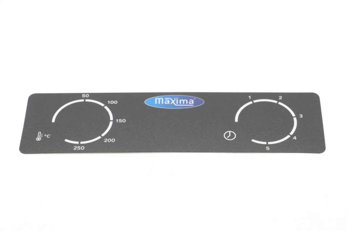 Maxima CONTROL PANEL STICKER – C 09374399