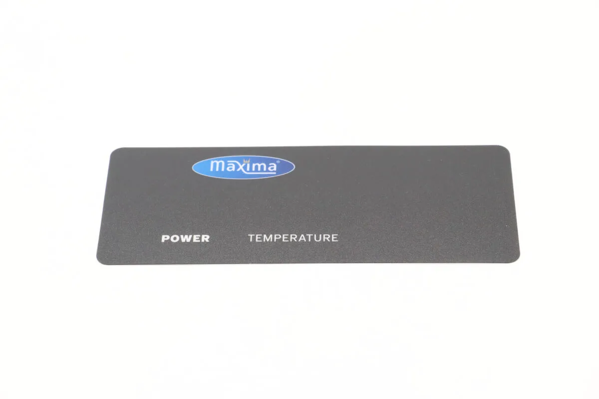 Maxima CONTROL PANEL STICKER – H 09374404