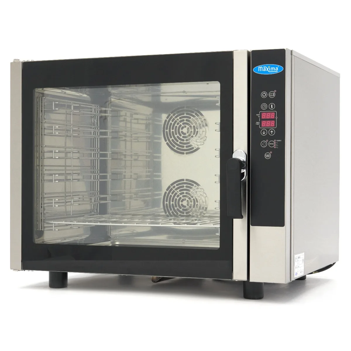 Maxima Combi · Dampfofen · Passt 6 Tabletts (1/1 GN / 60 x 40 cm) · Digital Anzeige · 400 V