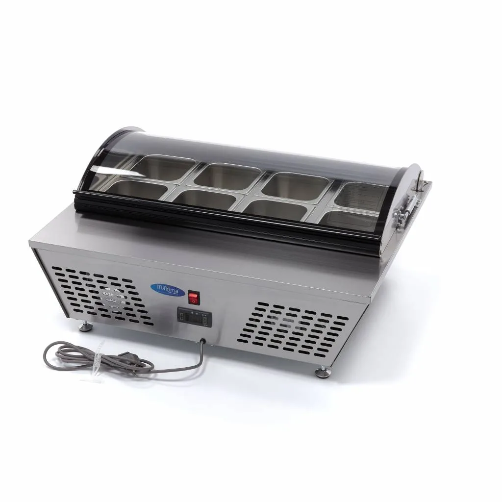 Maxima Saladette · 67 l · inkl. 8 x 1/6 GN · Tischplatte