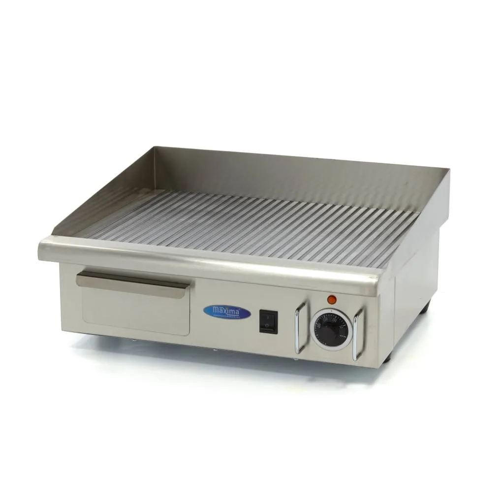 Maxima Grillplatte · Gerillt · 55 cm · inkl. Tropfschale