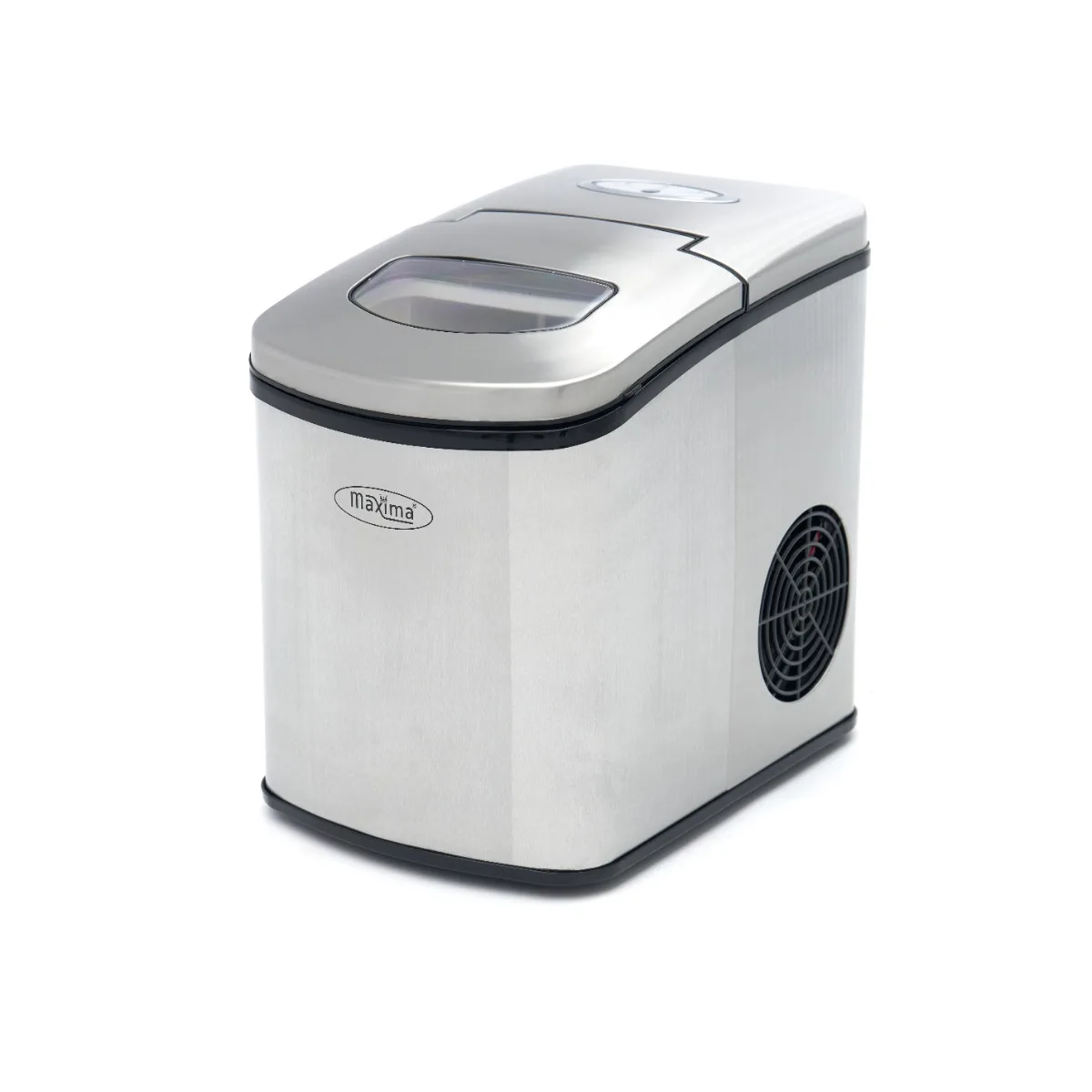 Maxima Eiswürfelmaschinen · 10-12 kg/Tag · Kugelwürfel · Luftgekühlt · Silber