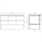 Preview: EASYLINE Kühltisch Mini 700 / 3-fach - mit 6 Schubladen