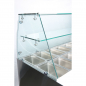 Preview: EASYLINE Saladette 700 / 2-fach mit eckigem Glasaufsatz