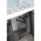 Preview: EASYLINE Saladette 700 / 2-fach mit eckigem Glasaufsatz