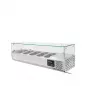 Preview: EASYLINE Kühlaufsatz 380 mit Glasabdeckung 4xGN1/3 + 1xGN1/2 - 1400