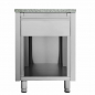 Preview: Kassentisch 800 mit Schublade B 600 grau - Ideal für den Einzelhandel und Gastronomie - Gastrohot