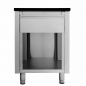 Preview: Kassentisch 800 mit Schublade B 600 schwarz - Easyline - Gastrohot