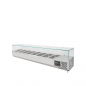 Preview: EASYLINE Kühlaufsatz 380 mit Glasabdeckung 8xGN1/3 - 1800