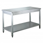 Preview: Arbeitstisch 700 Easyline mit Grundboden B 1400 - Gastrohot