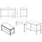 Preview: EASYLINE Arbeitstisch 700 / mit Grundboden B:1500
