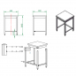 Preview: EASYLINE Arbeitstisch 600 / unterfahrbar B:600