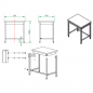 Preview: EASYLINE Arbeitstisch 600 / unterfahrbar B:800