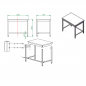 Preview: EASYLINE Arbeitstisch 700 / unterfahrbar B:1000