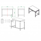Preview: EASYLINE Arbeitstisch 700 / unterfahrbar B:1200