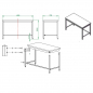 Preview: EASYLINE Arbeitstisch 700 / unterfahrbar B:1400