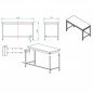 Preview: EASYLINE Arbeitstisch 700 / unterfahrbar B:1500