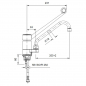 Preview: TOPLINE Mischbatterie mit Schwenkhahn & Einhebelmischer - Einloch