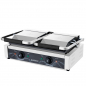 Preview: EASYLINE Elektro Kontaktgrill "doppelt" Breite 568 mm, oben gerillt & unten glatt