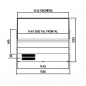 Preview: TOPLINE Kühltheke 150 - gerades Frontglas "gelb"