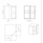 Preview: TOPLINE Eckwandhängeschrank 700 / offen B:700