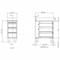 Preview: TOPLINE Schubladenschrank 600 / 3 Schubladen & Aufkantung B:600