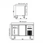 Preview: TOPLINE Tiefkühltisch 700 / 2-fach GN1/1 mit 2 Türen