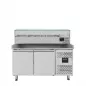 Preview: EASYLINE Pizzakühltisch 800 / 2-türig "grau" inkl. Kühlaufsatz GN1/3