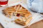 Preview: Neumärker Waffeleisen X-Waffel | 4 Waffeln 108 x 108 x 20 mm