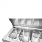 Preview: Saladette 3 Türen 1/1 GN Zwangsbelüftung Klappdeckel +2°C bis +8°C