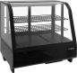 Preview: Kühlvitrine 100 Liter Schwarz | B 695 x L 462 x H 670 mm