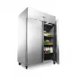 Preview: Kühlschrank - 1200 l - 6 einstellbare Regale (2/1 GN) - auf Rädern - Edelstahl