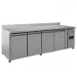 Preview: Kühltheke 4 Türen 2230x700x850mm Umluftkühlung Räder