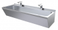 Preview: Edelstahl Waschbecken Doppelt 1200X425X165Mm