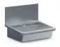 Preview: Edelstahl Waschbecken 600 mm mit Spritzschutz Preview: Edelstahl Waschbecken 600 mm mit Spritzschutz
